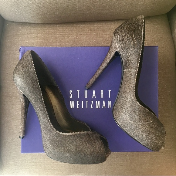 Stuart Weitzman Victoria Peep Toe Pump 9.5 - Picture 2 of 8